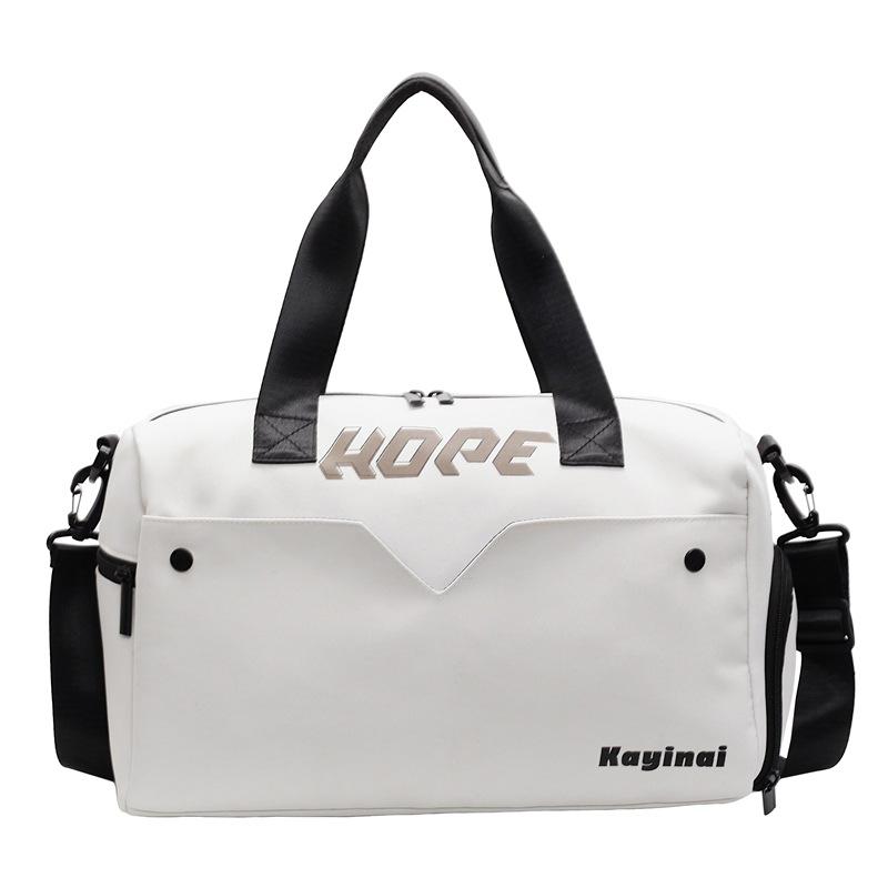 

Мужские и женские спортивные сумки для спортзала для влажных и сухих вещей, модные и стильные, большой вместимости, можно использовать для отделения для обуви, сумки белый