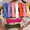 High Quality 10Meters/Lot Braided Cotton Cord Colorful 4mm Braided Rope DIY Twisted Rope Sewing Accessories