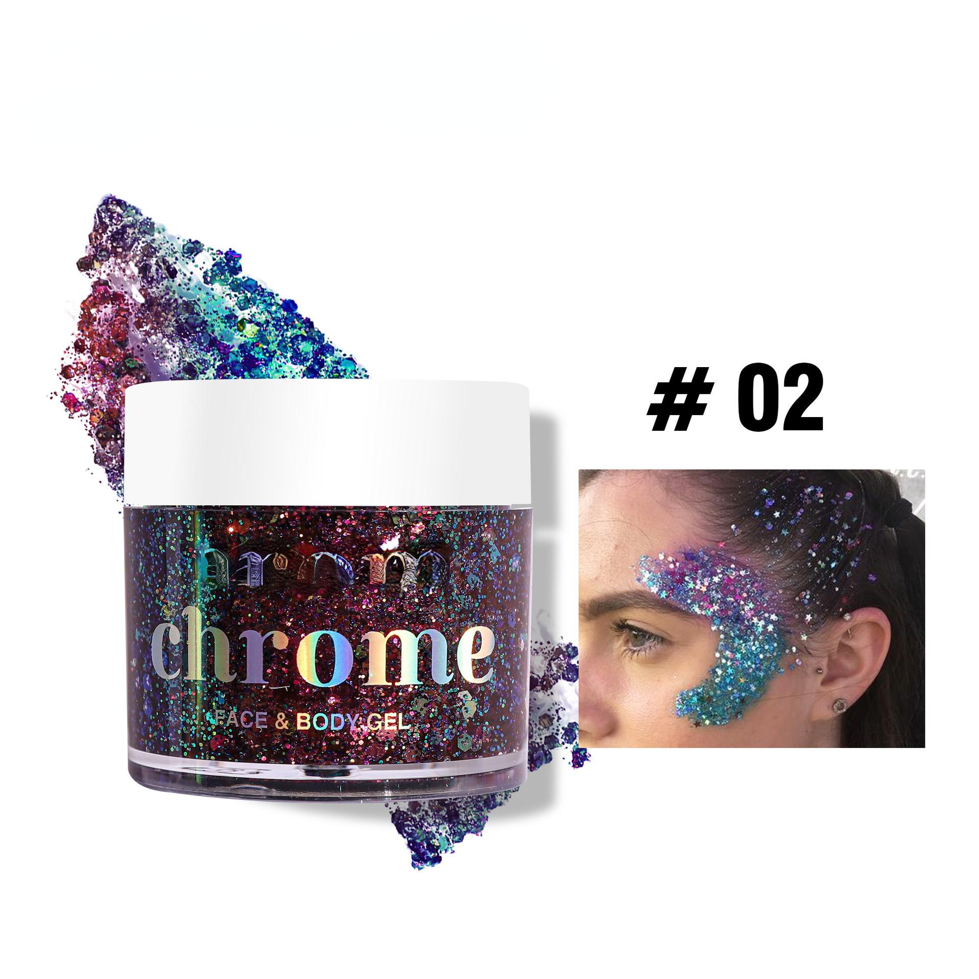 

1 коробка блестящие украшения для лица, лазерные блестки, украшения, тени для век, дизайн ногтей, блестящая пудра, наклейки для боди-арта, макияж, фестиваль, вечеринка 32g