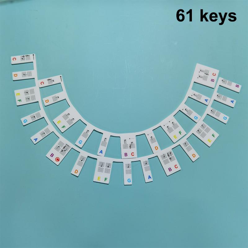 

Kids Electronic Piano Note Bar 88 Keys Removable Piano Keyboard Note Labels Silicone Piano Key Stickers For Beginners