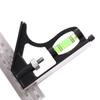 Carpentry Horizontal Engineers Combination Gauging Tool Corner Ruler Try Square Right Angle Ruler