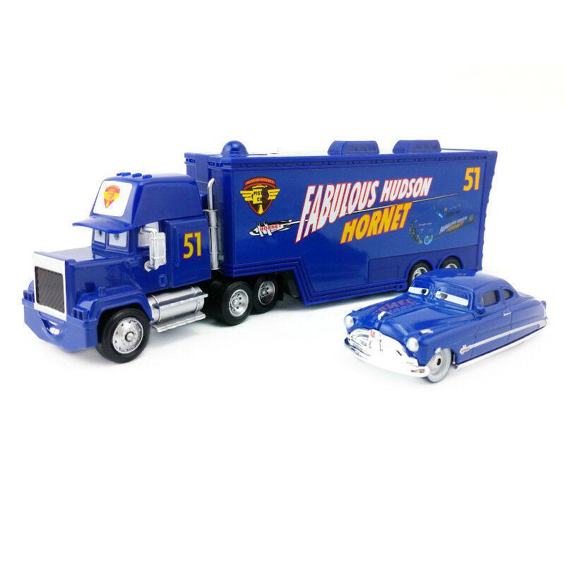 

Pixar Cars Hexagon Castle Tent Kids Toy Set With Mack Lightning Mcqueen King Jackson Storm Racers #14