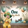 Duck Celebration Display Nature Inspired Kids Party Banner Pond Themed Banner Balloon Decor Lucky Celebration Banner