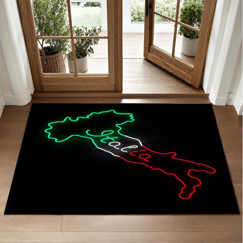 Italy Design Crystal Velvet Rug Soft Decorative Mat for Bedroom Entrance