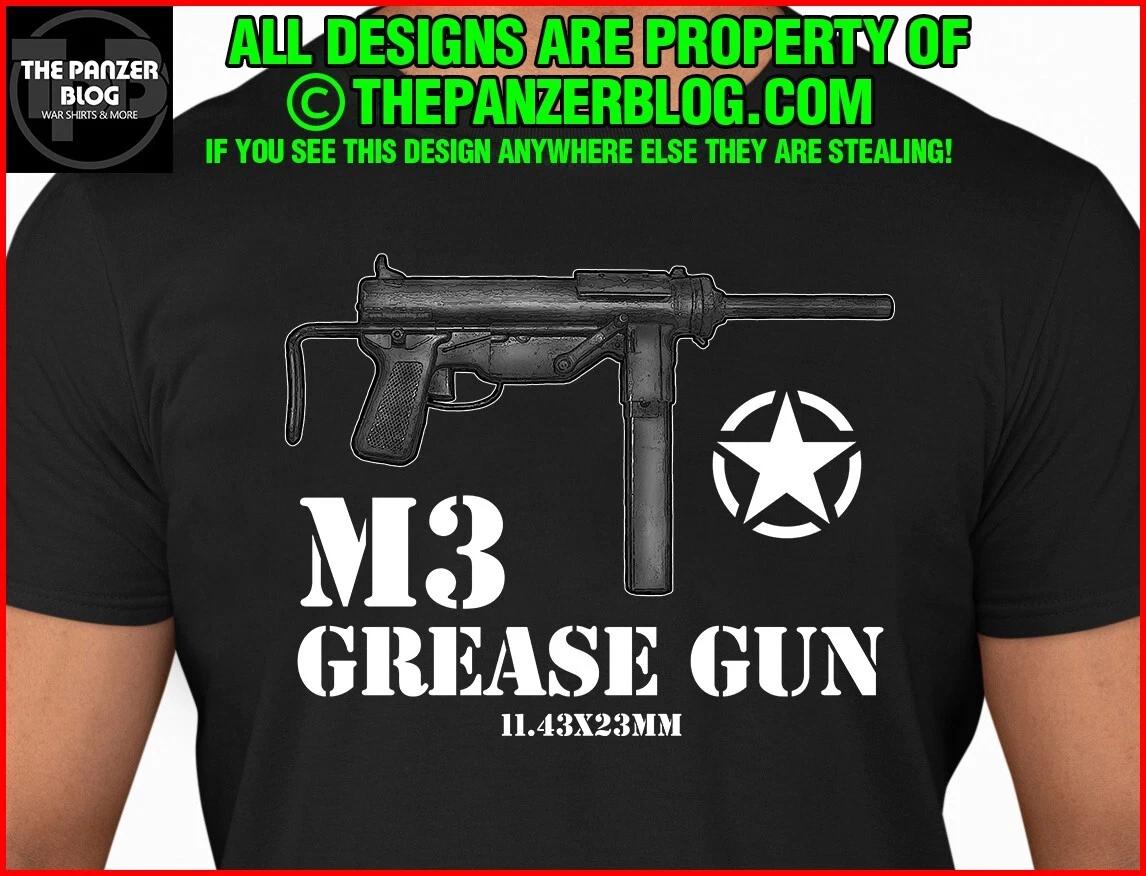 M3 Grease Gun T-Shirt WWII US Army XL