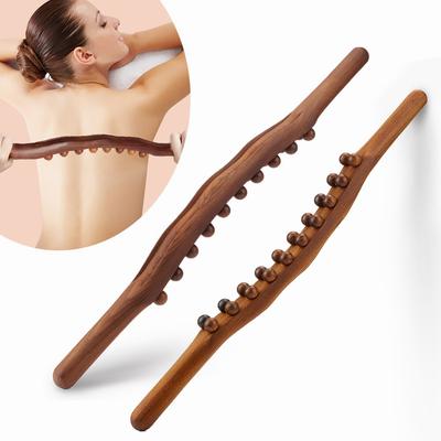 8/20 perlen Gua Sha Massage Stick Verkohltes Holz Zurück Verschrottung Meridian Therapie Zauberstab Muskel Entspannende Körper Massage Roller Guasha