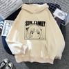 SPY X FAMILY Hoodie Anya Forger Harajuku Kawaii Manga Spyxfamily Sweatshirt Hoody Casual Streetwear Anime Unisex Graphic New