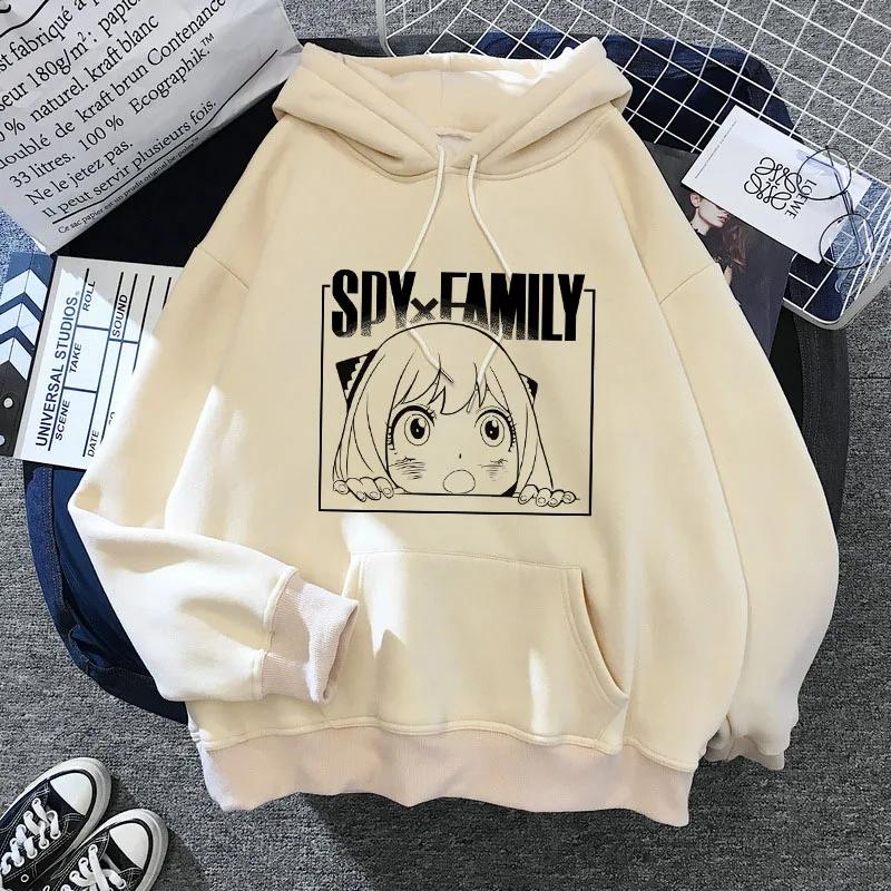 SPY X FAMILY Hoodie Anya Forger Harajuku Kawaii Manga Spyxfamily Sweatshirt Hoody Casual Streetwear Anime Unisex Graphic New
