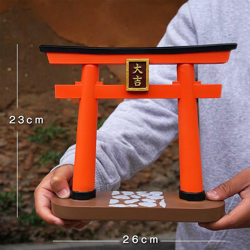Japanese Style Torii Gate Ornaments Mini House Decorations Resin Miniature Door Crafts Fairy Figurines Japanese Torii Gate Model