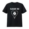 Alkaline Trio Einfaches Herz Totenkopf Logo Print T-Shirt Lässige Mode Vintage Gewaschen Vielseitig Bequem Weich Stilvoll Unisex