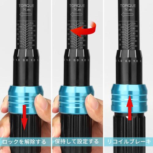 SHALL 1/2-inch Torque Wrench Set, 20-220 N?m, 8-Piece Set, Suitable for Car and Motorcycle Maintenance