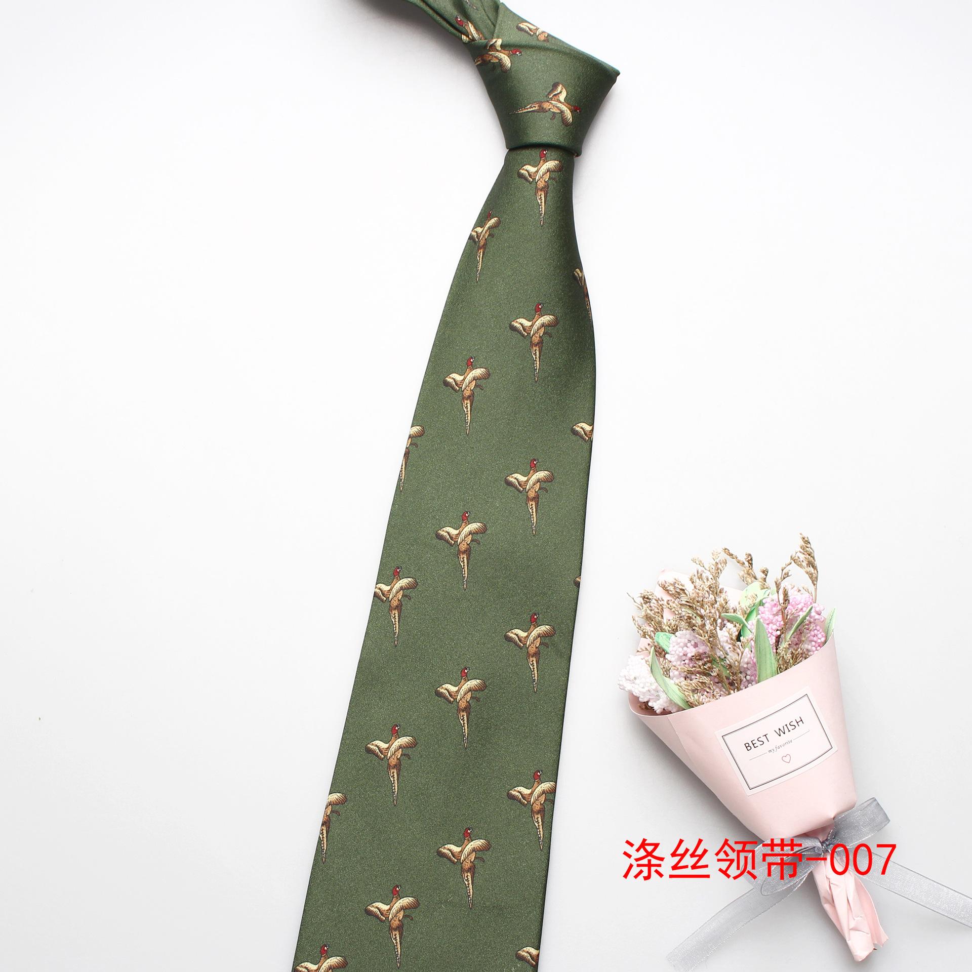 

Мужской и женский галстук из полиэстера с принтом стрелок 9 см, повседневный универсальный галстук для рубашки из серии «Животные»