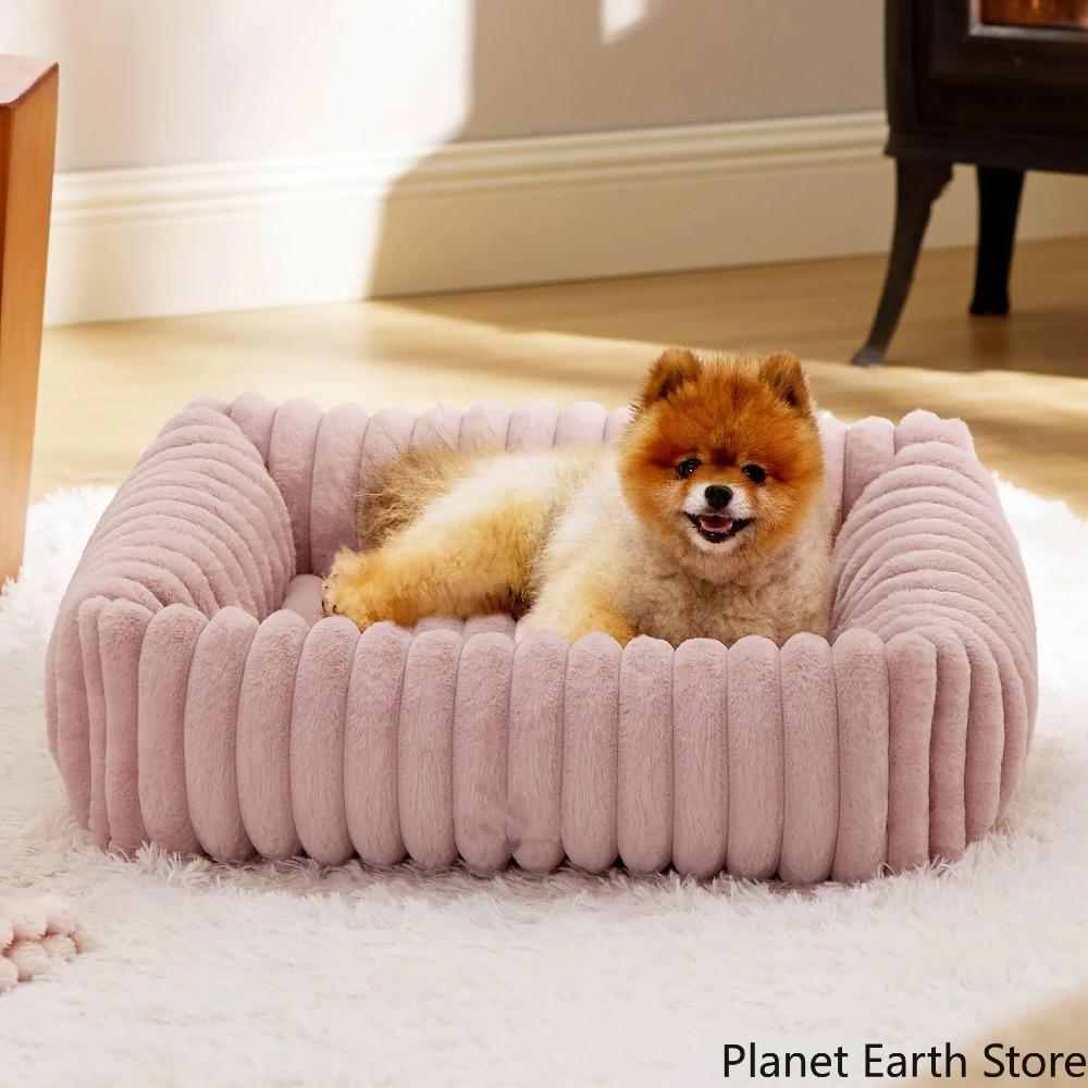 Luxury Bed for Small Dog Warm Cat Sofa Nest Pet Comfortable Plush Puppy Bed Removable Washed for Small Animal Dog Pet Supplies