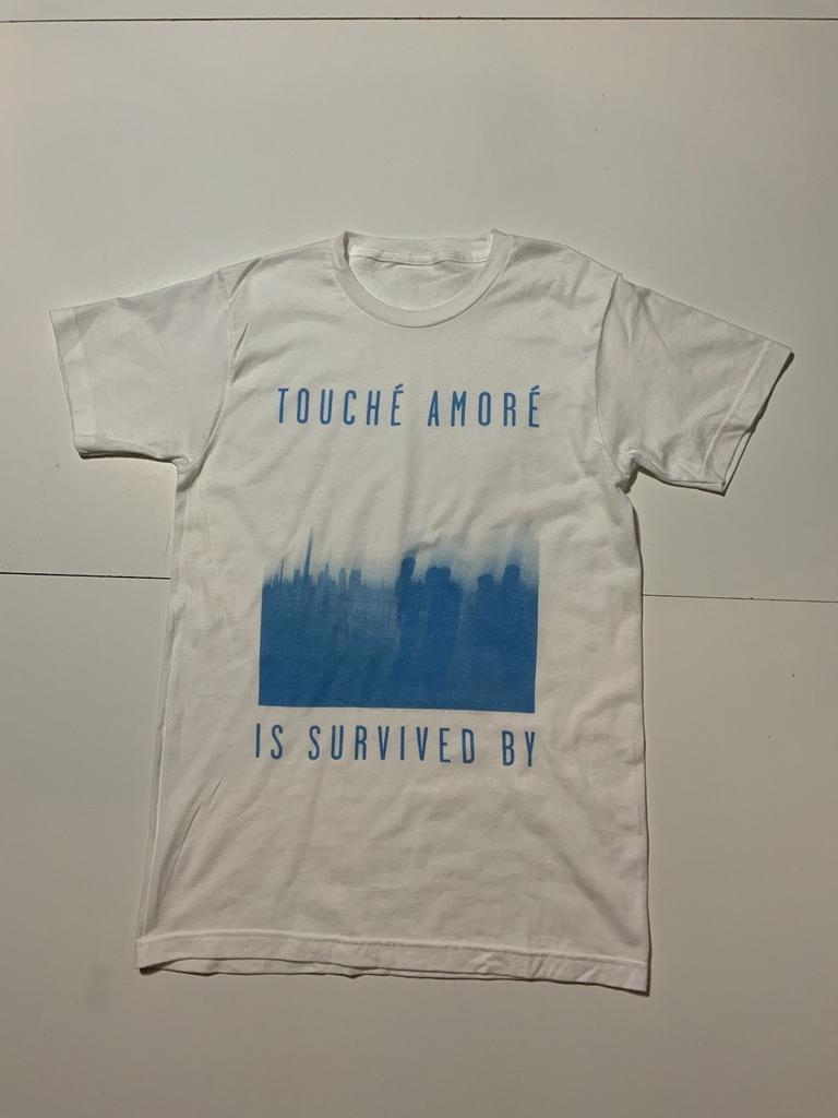 Touché Amore I Survived By Post Hardcore Rock Band Graphic White S/S T-Shirt