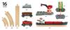 BRIO Cargo Harbor Set Ages Wooden Wooden Rail Gift [16-Piece Set] 33061, 3+. [Toy, Toy, Rail, Set, (Birthday/Christmas)]