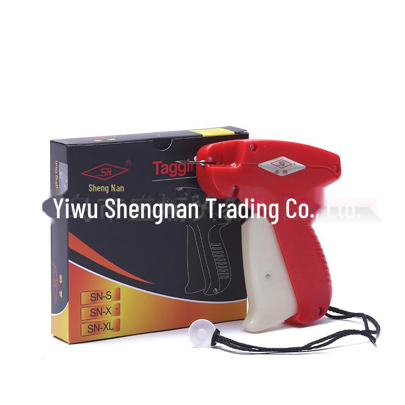 Shengnan Tag Gun Set: Fine & Thick Glue Needle Tagging Tool with Extended Length for Labels.