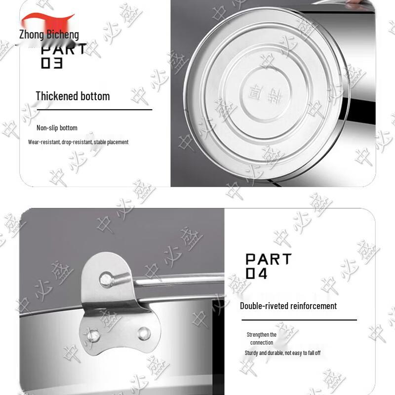 Robuster tragbarer Wassereimer aus Edelstahl