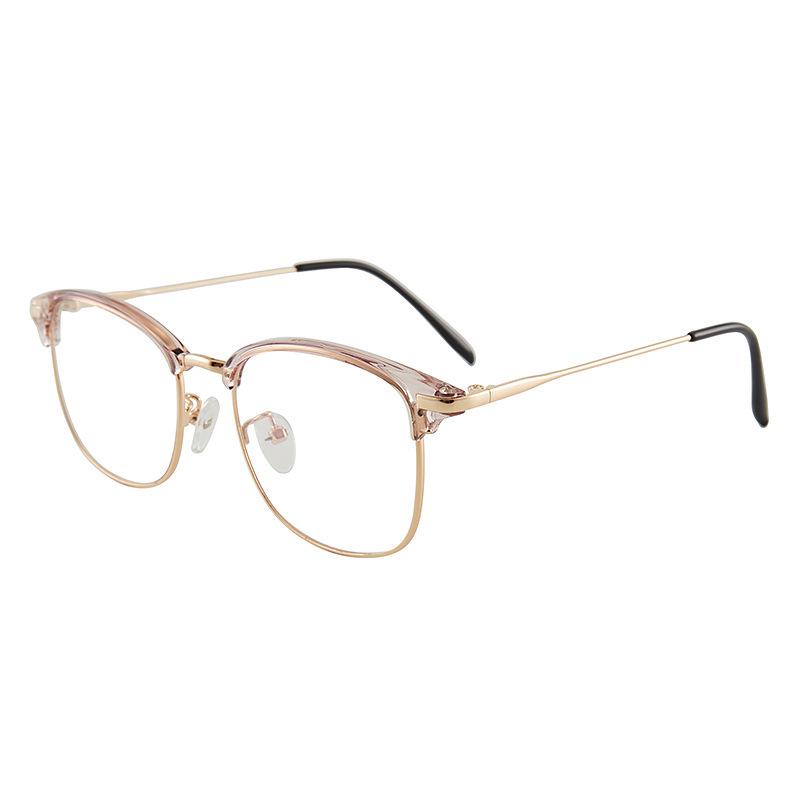 Trendy Unisex Blue Light Blocking Eyeglasses with Retro Design & Prescription Lenses