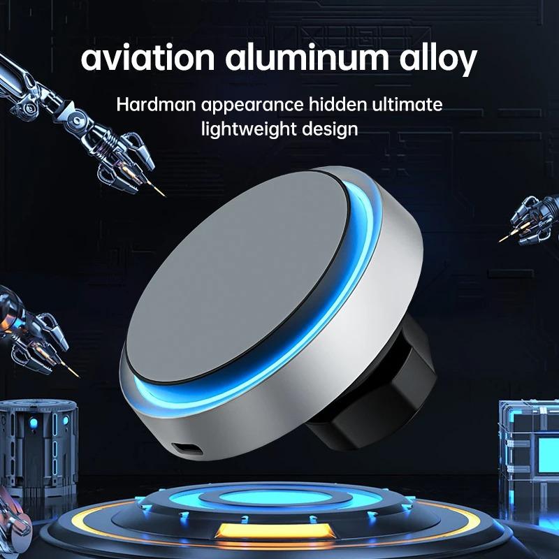 Car Magnetic Wireless Charger Stand For Magsafe iPhone 17 16 15 14 13 12 Pro Max Plus Samsung with LED Light Fast Charging