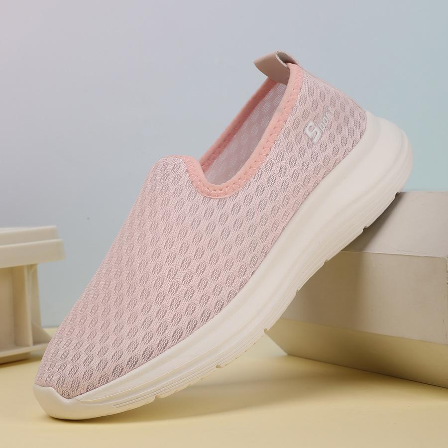 

Новые ленивые туфли-чехлы на одну педаль, весенне-осенние повседневные туфли для мамы, низкие, на плоской подошве, для ходьбы 43 розовый