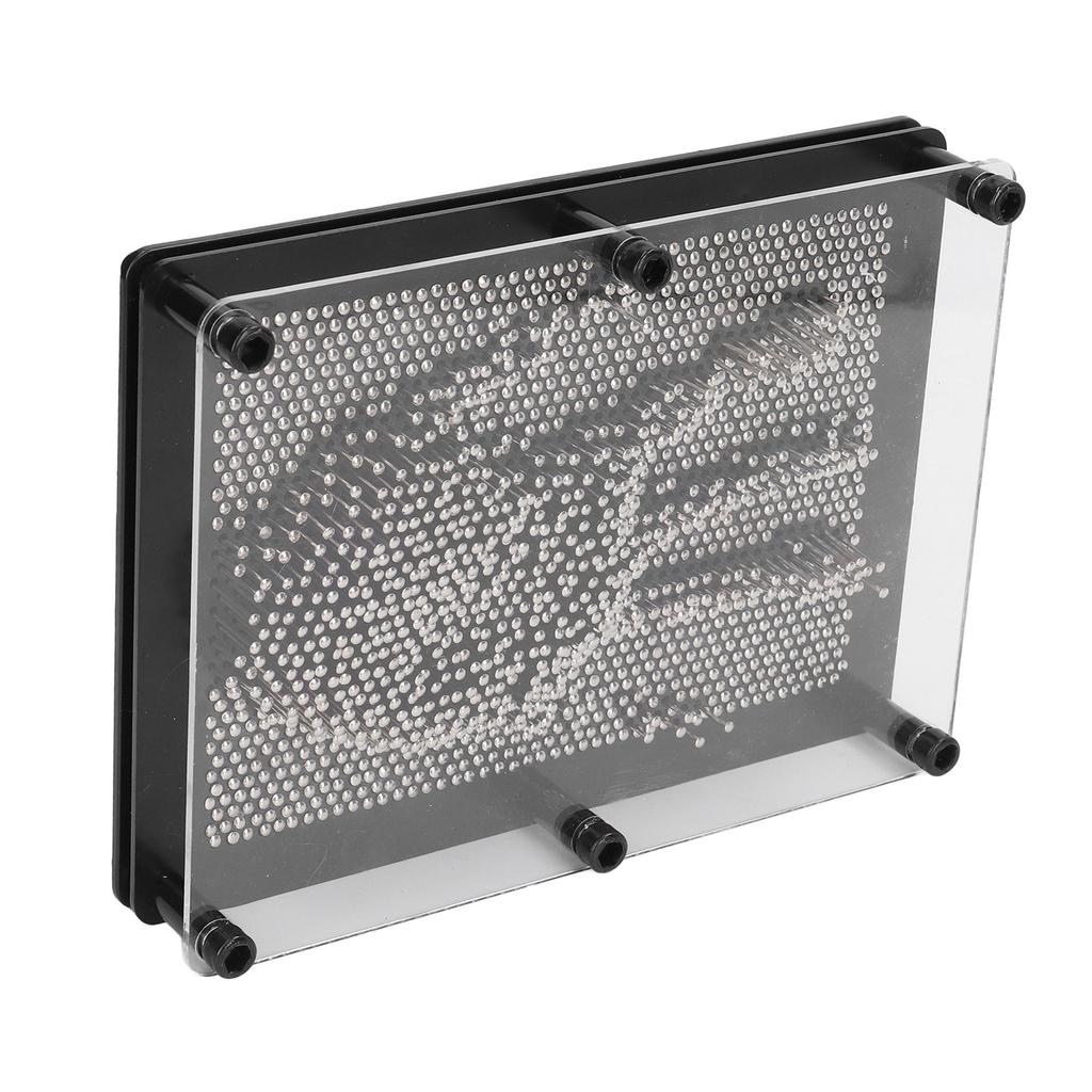 3D Pin Art Board Spielzeug Hand Sensorisch Silber Große Größe 3D Pin Skulptur Board für Kinder Erwachsene