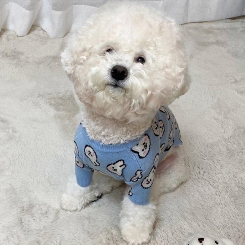 Winter Dog Sweater for Small Dogs Cute Animal Dog Knitted Pullovers Soft Warm Puppy Clothes Fashion Cat Sweater Pet Dog Supplies