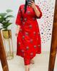 Women Designer Kurta Pant Cord Set Indian Bollywood Top Tunic Pure Cotton Kurti