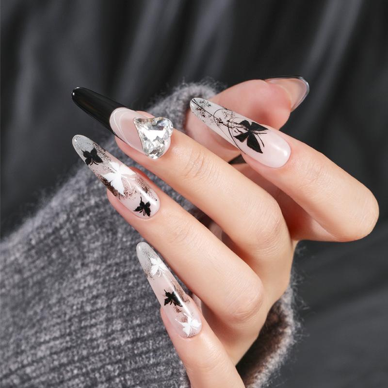 Lace Butterfly Flower Bamboo Pattern Nail Printing Mold Silicone Transfer Seal Steel Plate Nail Salon Special Tool