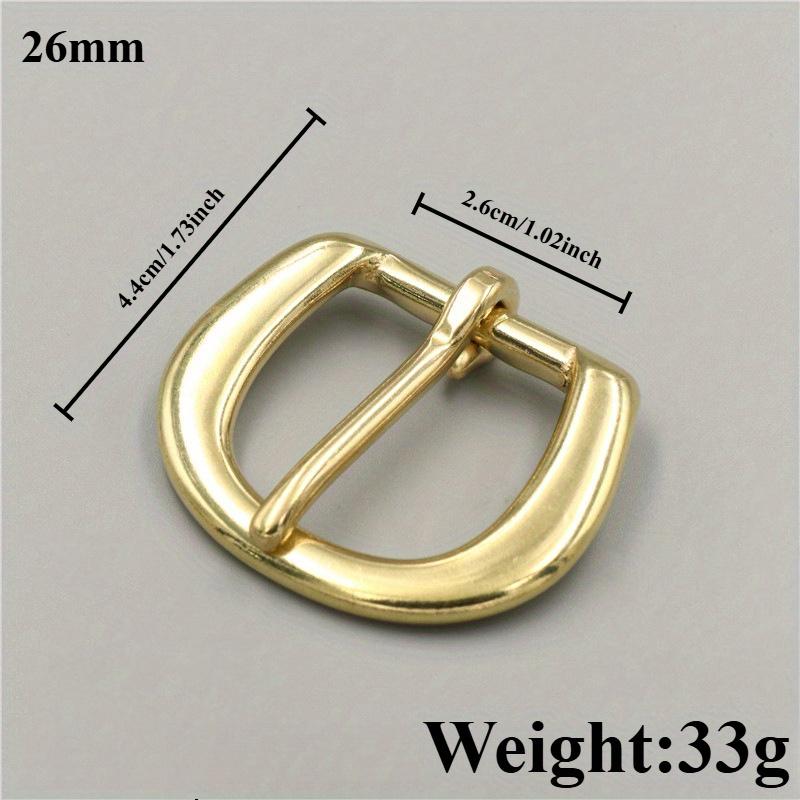 1pcs 15mm/18mm/20m/26mm/33mm/39mm Brass Men's Belt Buckle Women's Pin Buckle Belt Head Head Adjustment Bags and Leather Goods