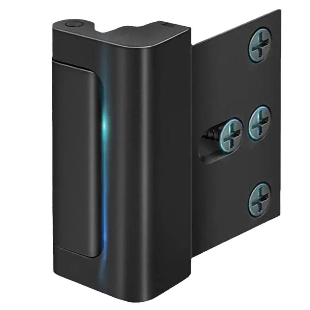 Home Security Door Lock with 8 Screws Childproof Reinforcement Lock with 3 Inch Stop Withstand 800 Lbs for Inward Swinging Door