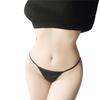 Tempting Seamless Crotchless Thong: Sexy One-String Lingerie for Women