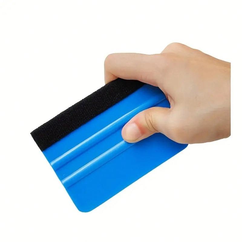 1 st Blå Biltoningsfilt Skrapa, Plastskrapa, Borttagning av Luftbubblor, Verktyg för Applicering av Fönsterfilm, Universell Passform