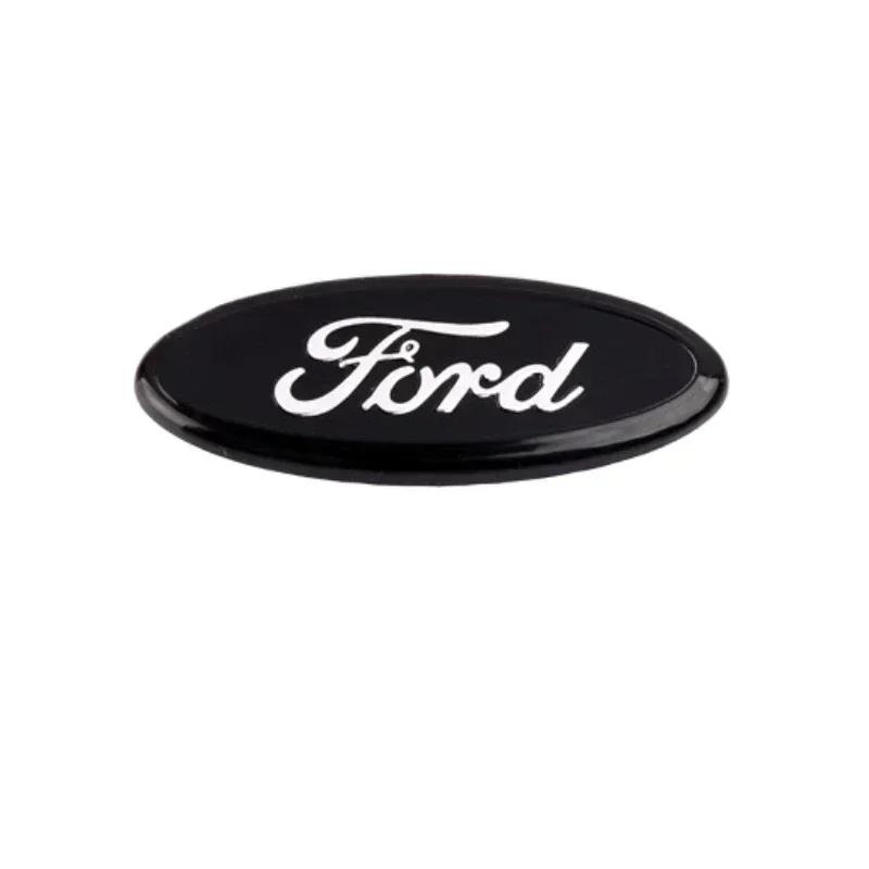 58x22mm Alloy Car Logo Emblem Steering Wheel Stickers for Ford Focus Mk4 Edge Escape Kuga Fiesta Mondeo Ranger Ecosport Fusion