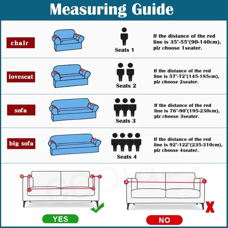Stretch Velvet Couch Cover for Cushion Couch Covers Sofa Slipcovers with Non Skid Foam Elastic Bottom Furniture Protector