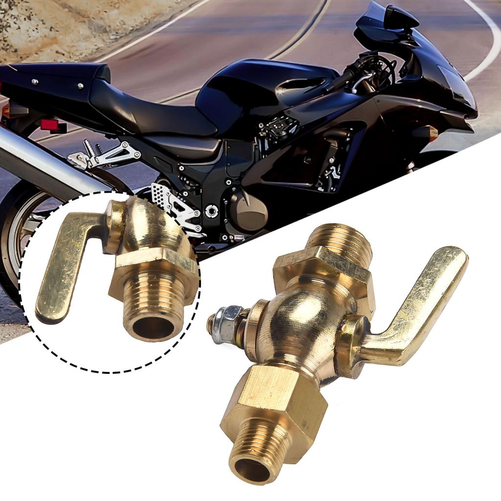 Brass Petcock Car Fuel Valve Fuel Tap Valve Fuel Delivery Accessories G1 4 Switch Rotation For Vintage Motorcycles