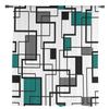 Abstract Geometry Aqua Duck Green Sheer Voile Window Curtains Tulle Curtains Living Room Balcony Decoration Drapes