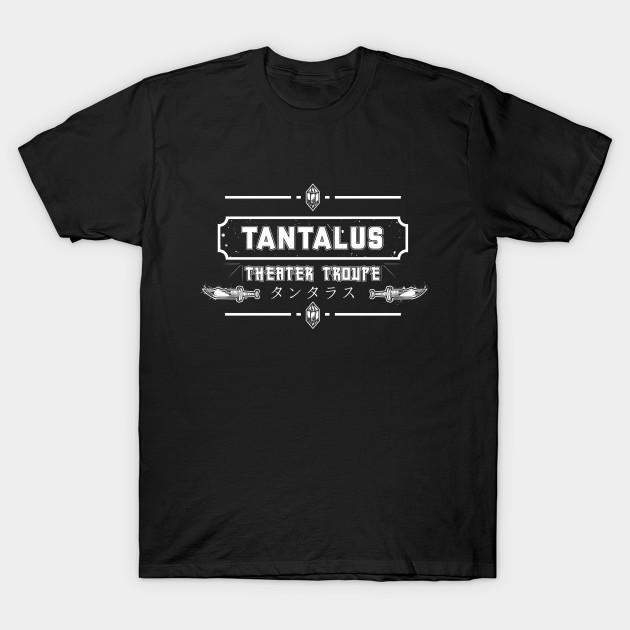 Men Black Print T-shirt Tantalus No-Cut Transfer Paper Print Cotton Tshirt L