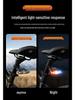 Tricolor USB & Solar Charging Bicycle Taillight: High-Brightness COB Flash for Night Riding Safety