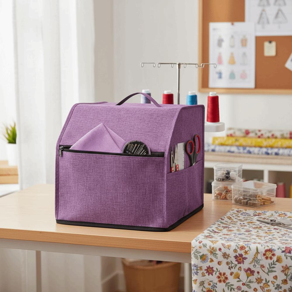 Multiple Sewing Machine Cover Waterproof with Pouch Sewing Dust Cover Oxford Fabric Scratch-proof Protective Cover