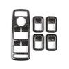 Hot Interior Mouldings Carbon Fiber Style Car Window Lift Button Frame Sticker For Mercedes Benz A B C E GLE GLA CLA GLK Class W