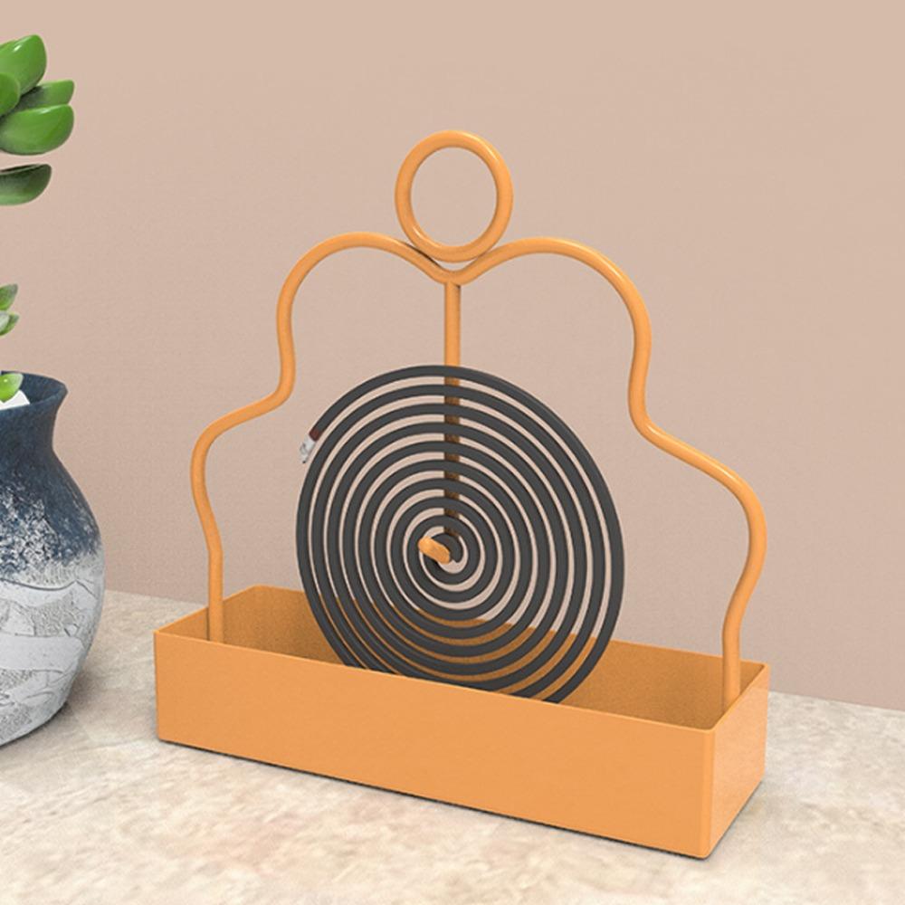 

Anti Scalding Incense Storage Rack Ash Catcher Tray Mosquito Incense Holder Household жёлтый