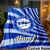 Custom Name Deportivo Fan Gear Throws Blanket Flannel Blankets for Couch Bed Gifts for Men Women Picnic blanket Christmas fan gifts
