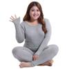 Women's Thin Velvet Plus-Sized Long Underwear Thermal Underwear Fleece Solid Color