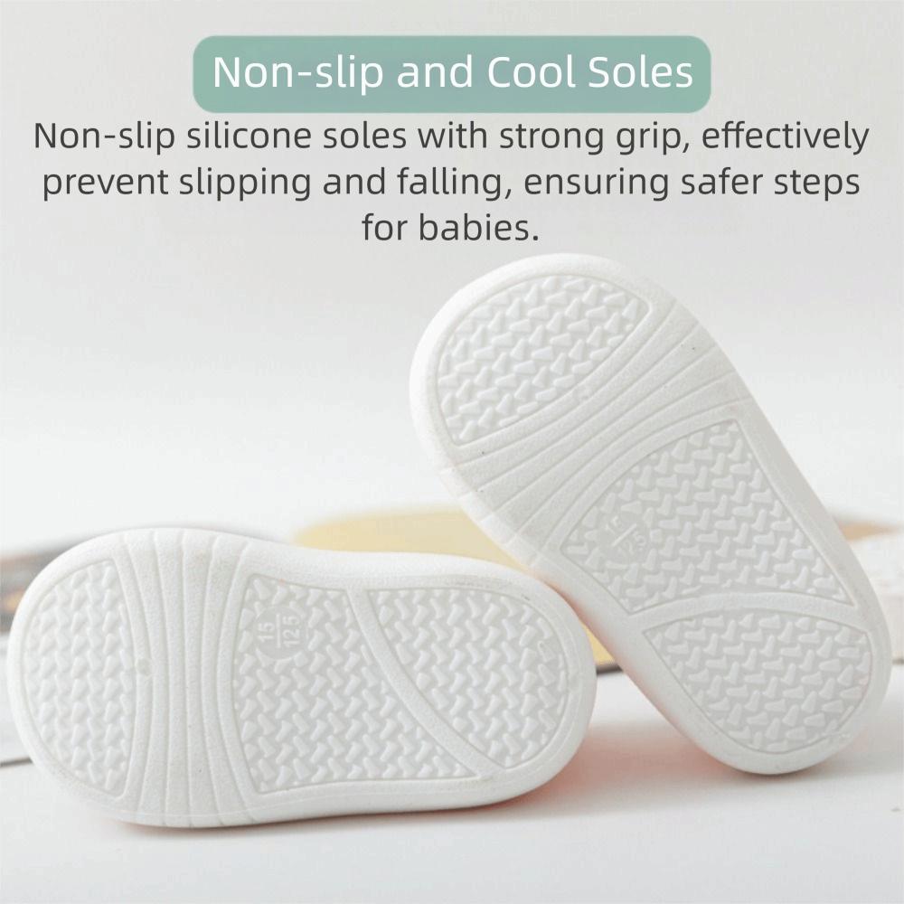 Mesh Design Breathable Mesh Baby Shoes Anti-slip Bottom Soft Sole Non-slip Baby Shoes Lightweight Breathable Fabric