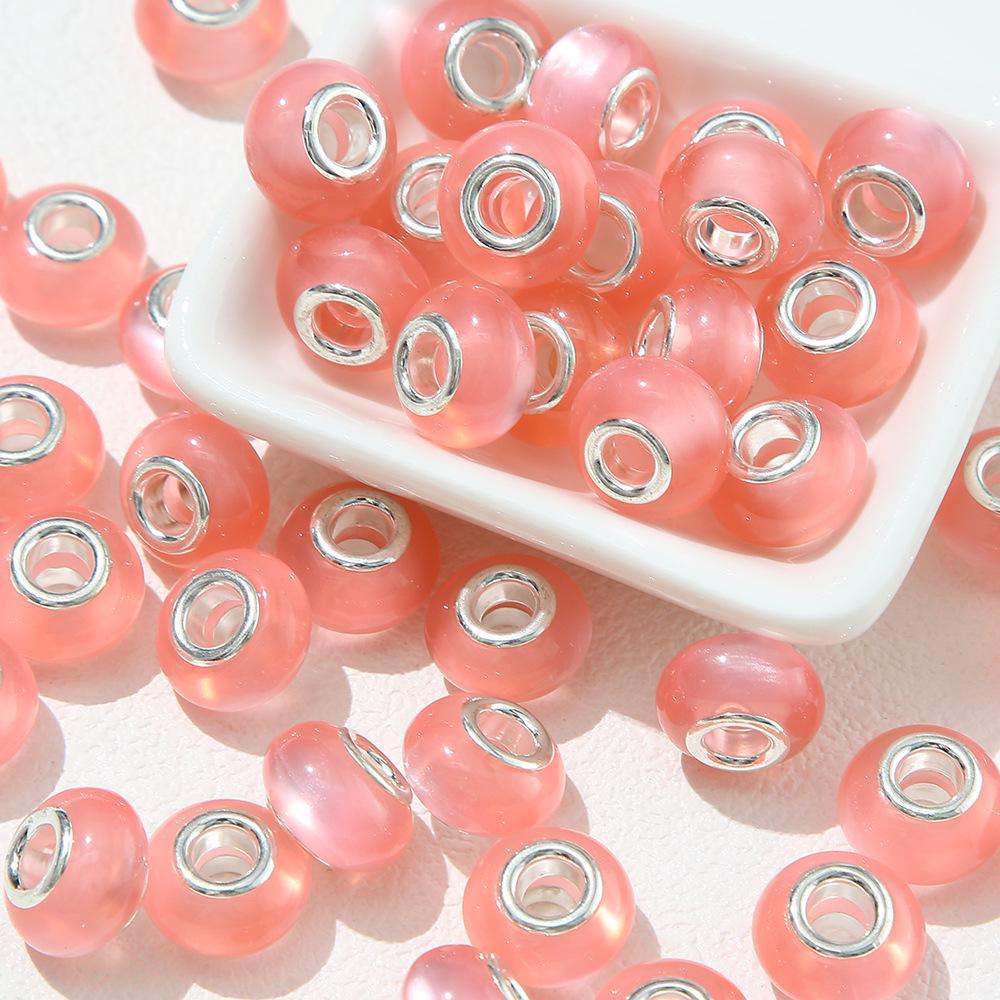 DIY Acrylic Cat Eye Beads for Handmade Bracelet Jewelry