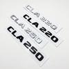 BRI4  3D Letters CLA180 CLA200 CLA220 CLA250 CLA260 4Matic ABS Emblem for Mercedes Benz C118 Car Fender Trunk Rear Logo Sticker