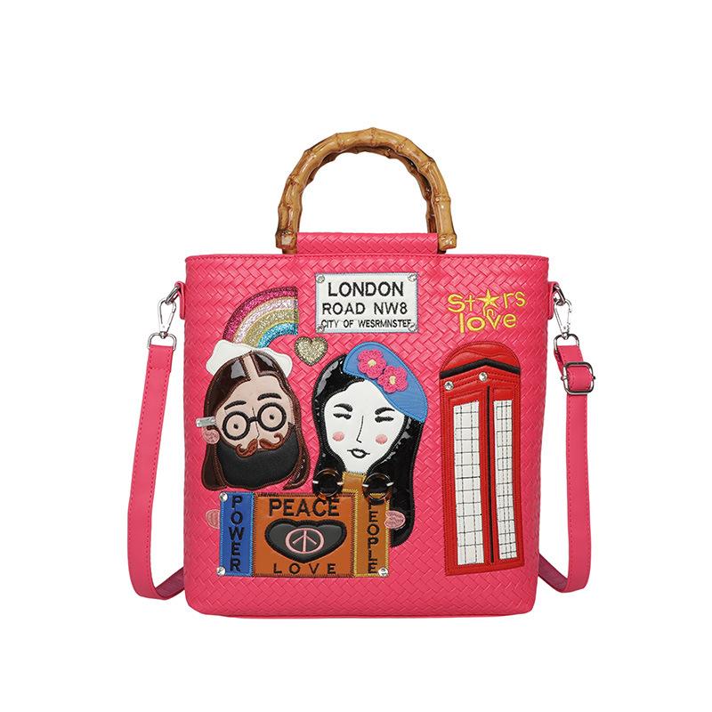 Large Capacity Women's Bag - Embroidered Business Tote Bag in Bohemian Style - Single Shoulder Crossbody Bag