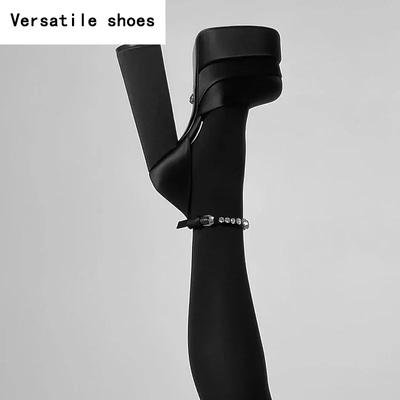 Night Club CRYSTAL Women Pumps Shoes Fashion Platform Thick High Heel Ladies Sexy Stripper Party Sandals Footwear