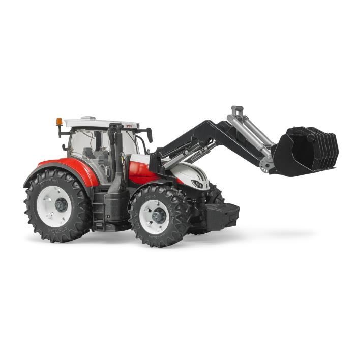 Tracteur STEYR 6300 Terrus CVT Avec Fourche - BRUDER - Echelle 1:16e - 44,5 Cm