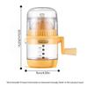 Manual Citrus Juicer, Portable Hand Crank Juicer for Orange, Watermelon, Apple, Pineapple, Lemon Lime Squeezer with Grip Handle